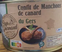 Confit de manchons de canard du gers