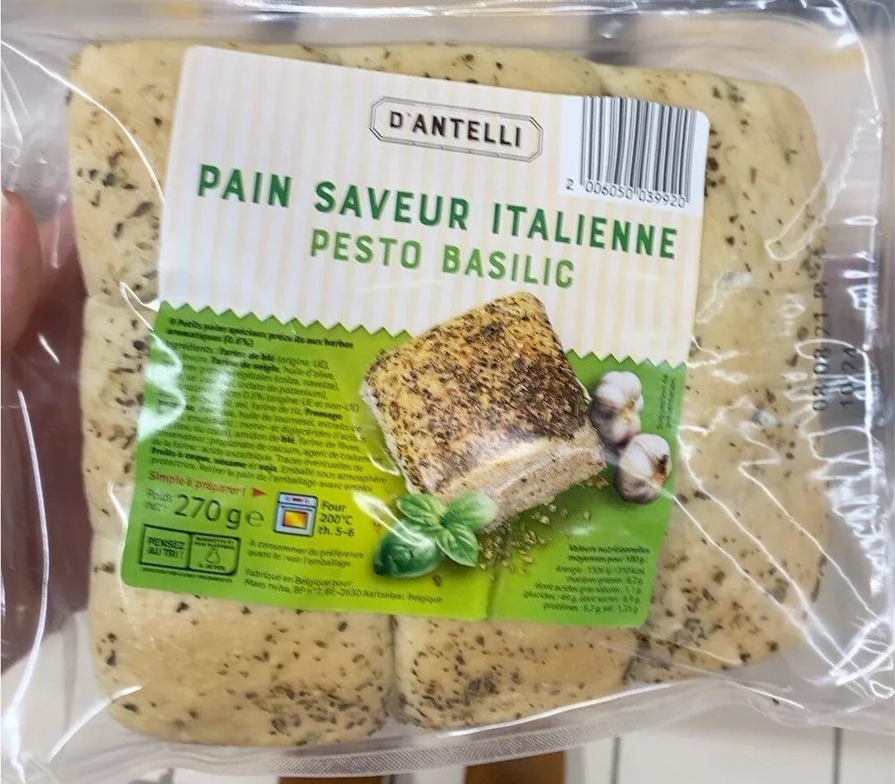 Pain saveur italienne