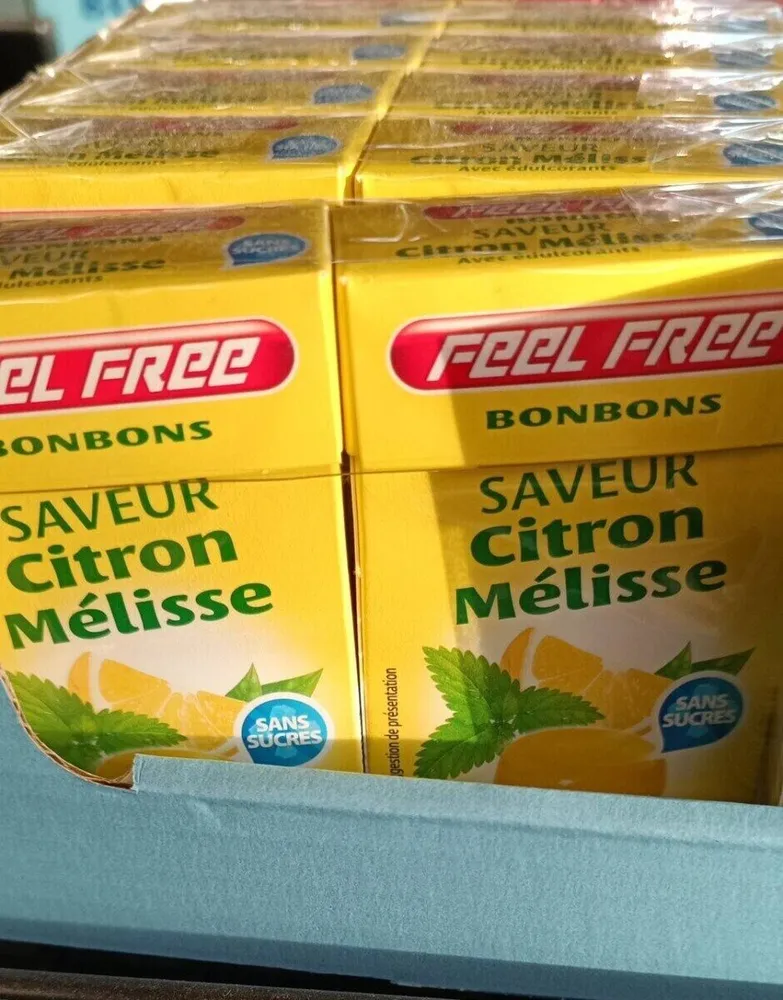 Feel free bonbons saveur citron melisse