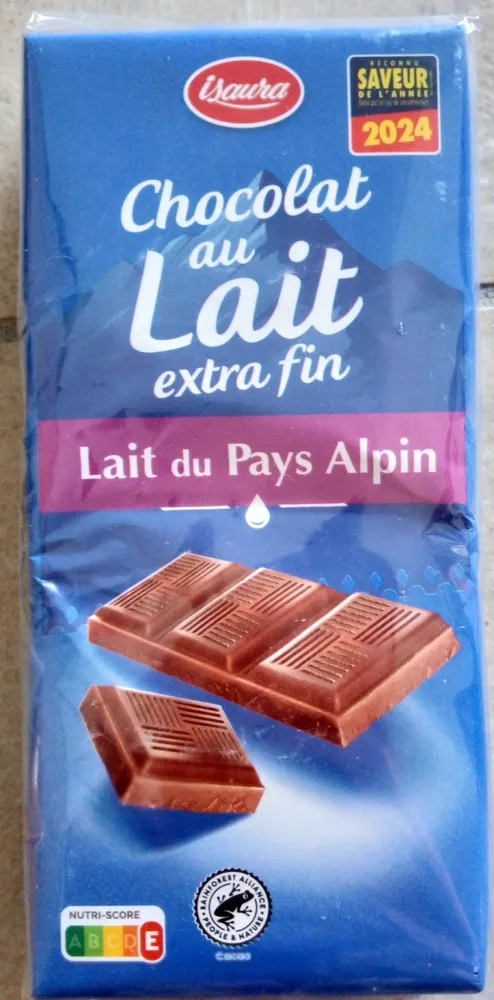 Chocolat au lait extra fin