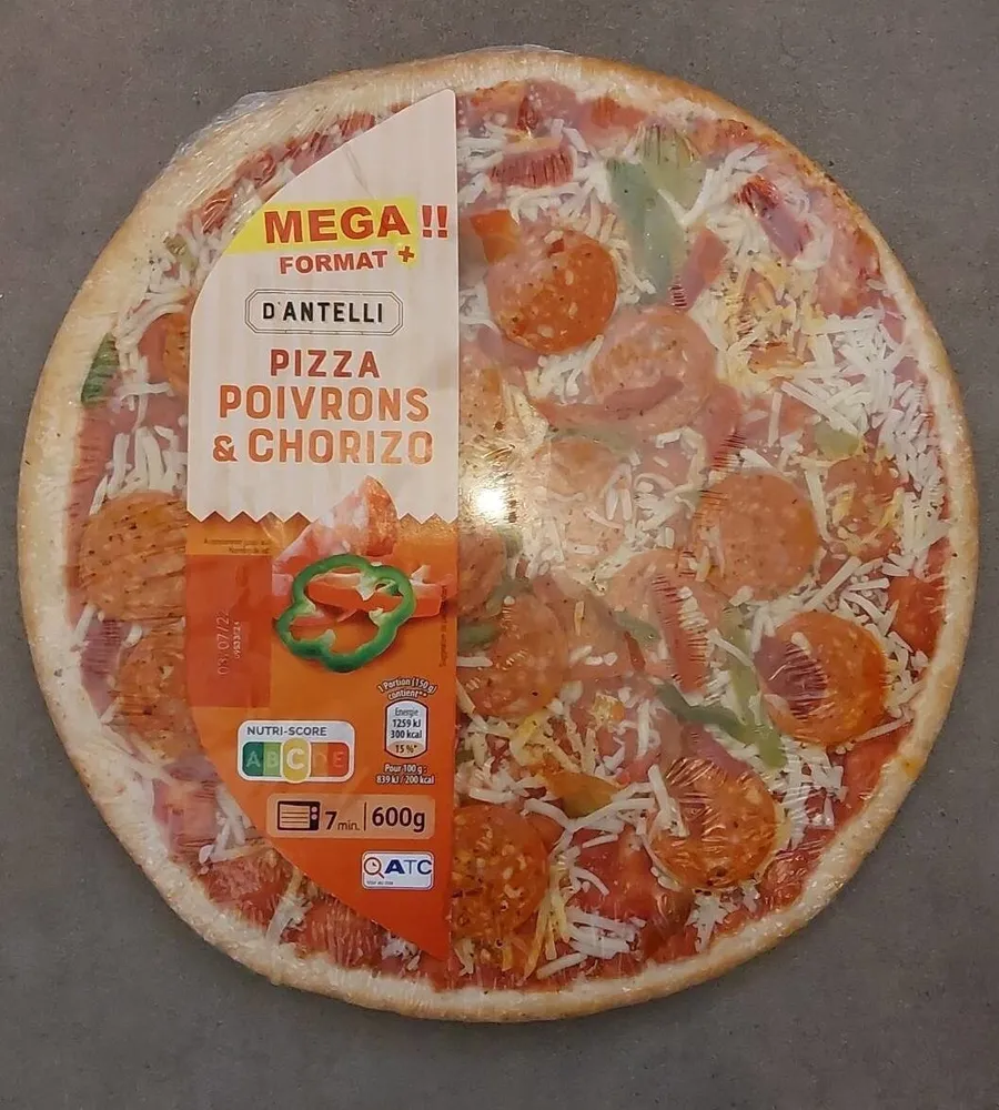Pizza Poivrons et Chorizo