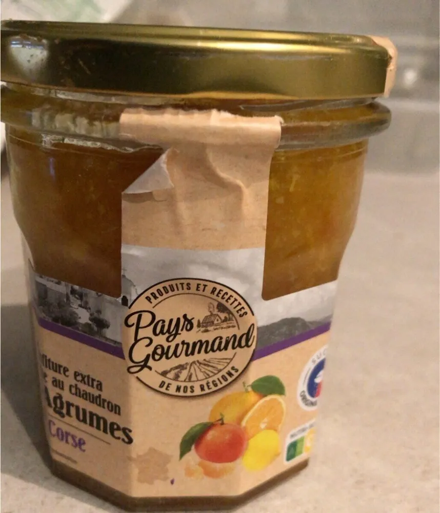Confiture extra cuite au chaudron trois agrumes de Corse