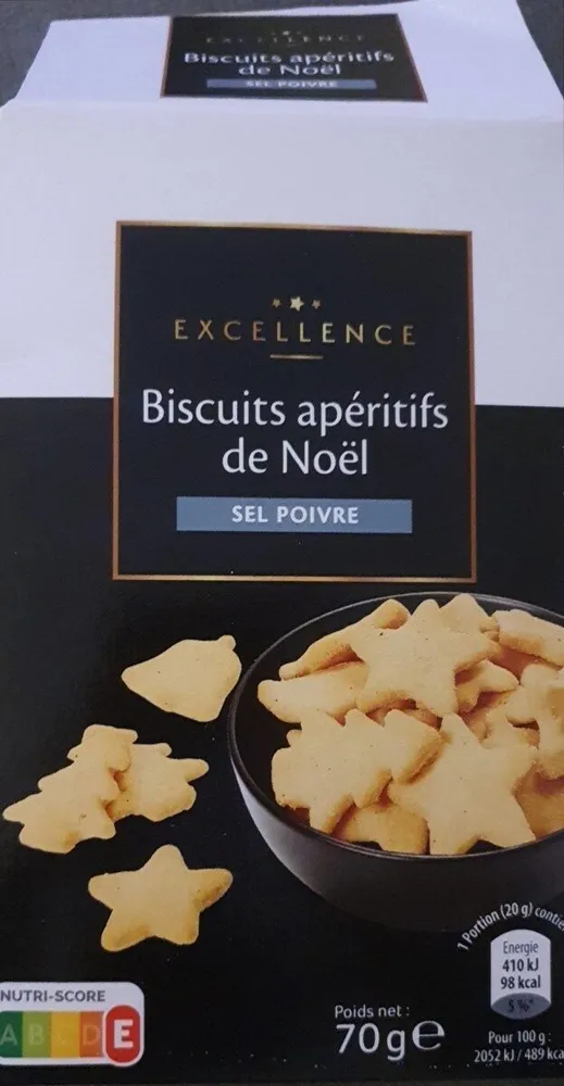 Biscuit Apéritif de Noël SEL POIVRE