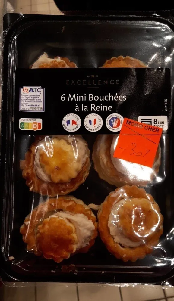 6 mini bouchées à la reine