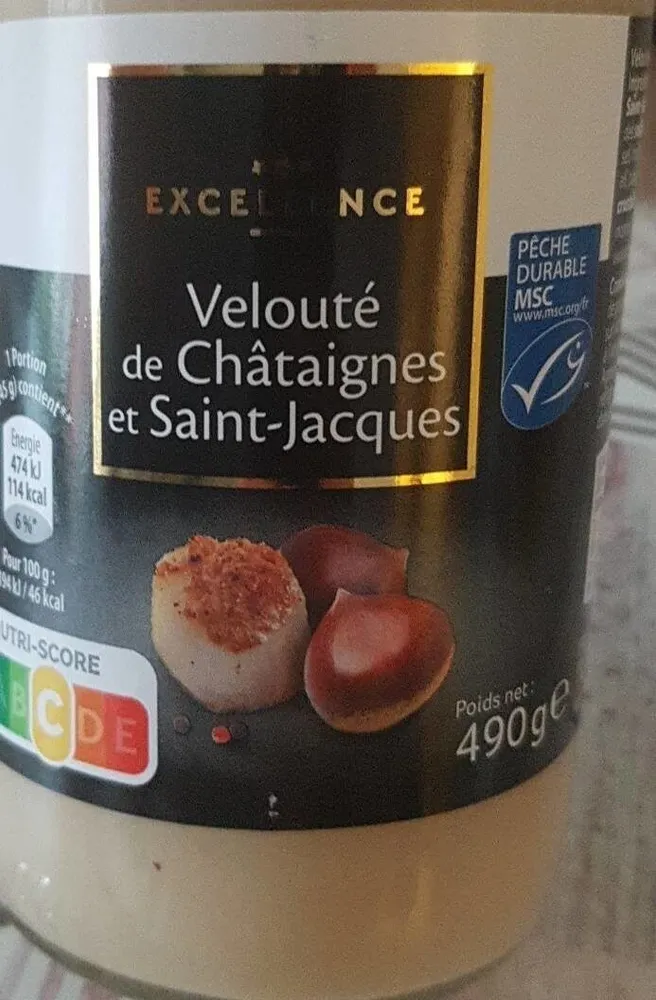 Velouté de châtaignes et st jacques
