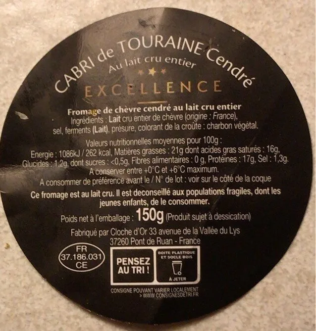 Cabri de touraine au lait cru entier