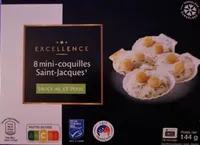 8 mini coquilles Saint-Jacques