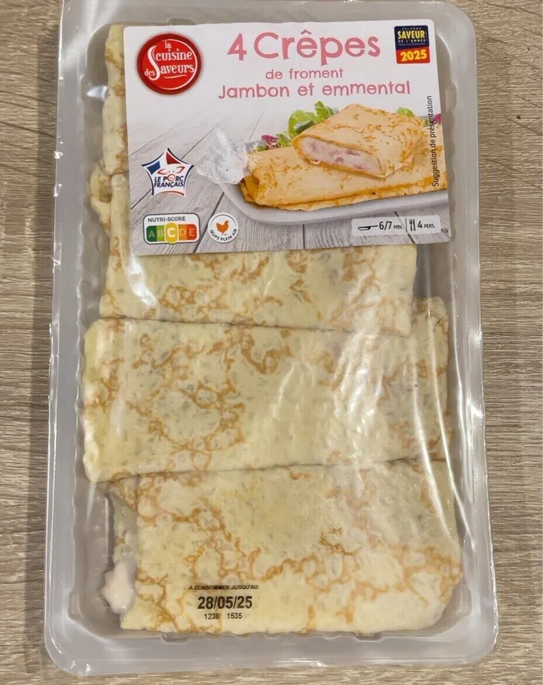 4 Crêpe de froment jambon et emmental