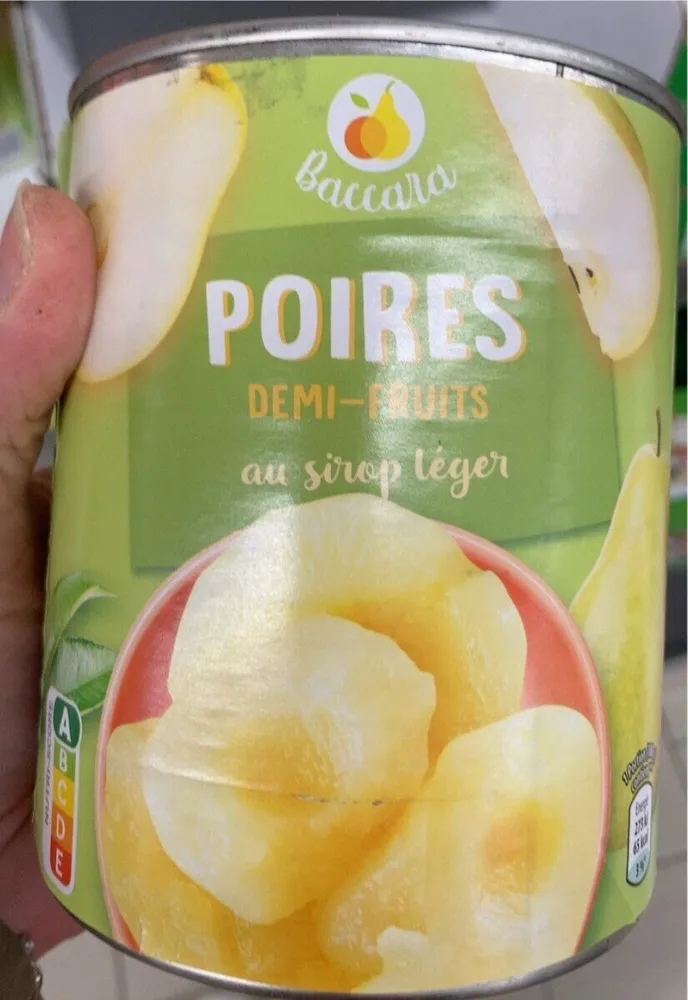 Poires demi-fruit au sirop léger