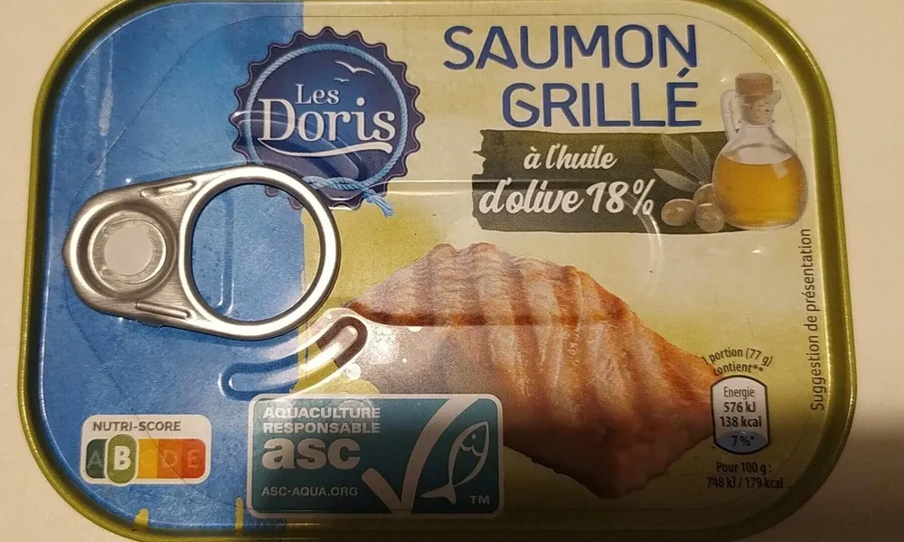 Saumon grillé à l'huile d'olive