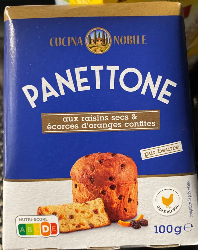 Panettone Pur Beurre aux raisins secs et écorces d’orange confites