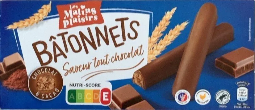Batonnets saveur tout chocolat