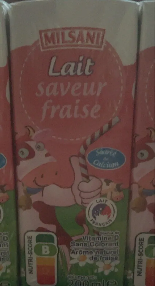 Lait saveur fraise