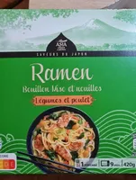 Ramen bouillon shoyu et nouilles aux légumes