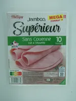 Jambon supérieur sans couenne cuit à l'étouffée 10 tranches