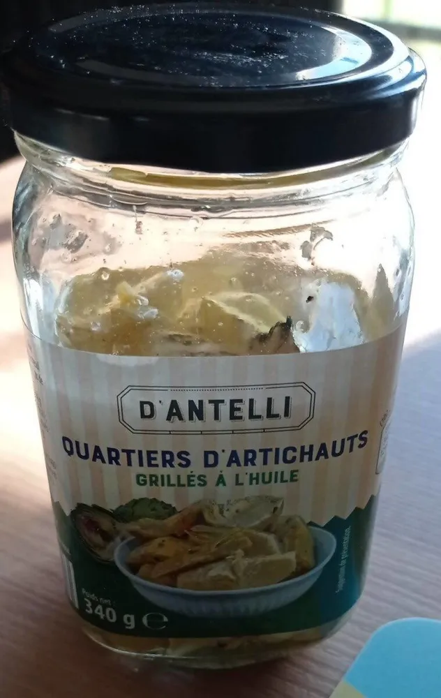 Quartiers d'artichauts grillés à l'huile