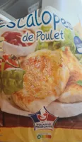 Escalopes de poulet congelé