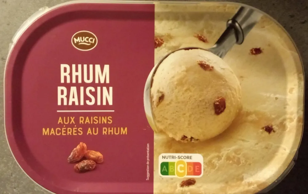Glace rhum raisin