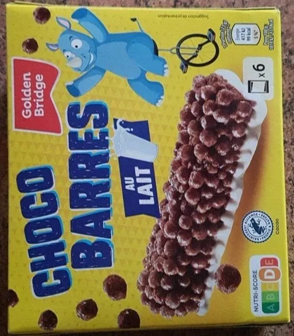 Choc barres au lait