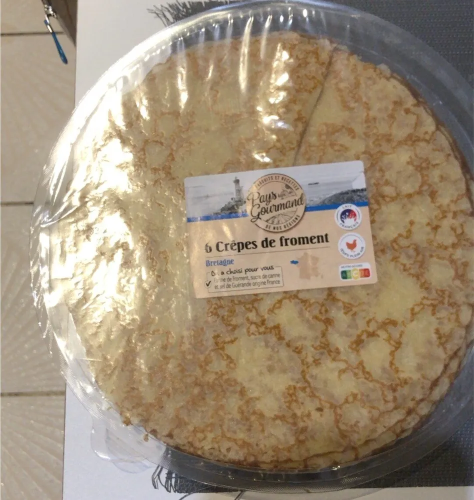 6 crépes de froment