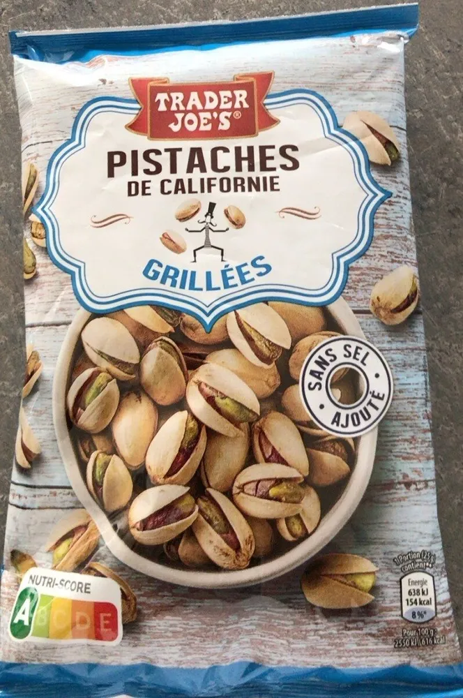 Pistaches de californie grillées