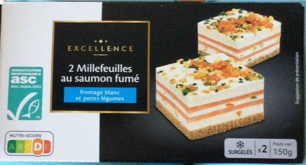 Millefeuilles au saumon fumé