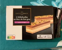 Millefeuille au bloc de foie gras purée de figue