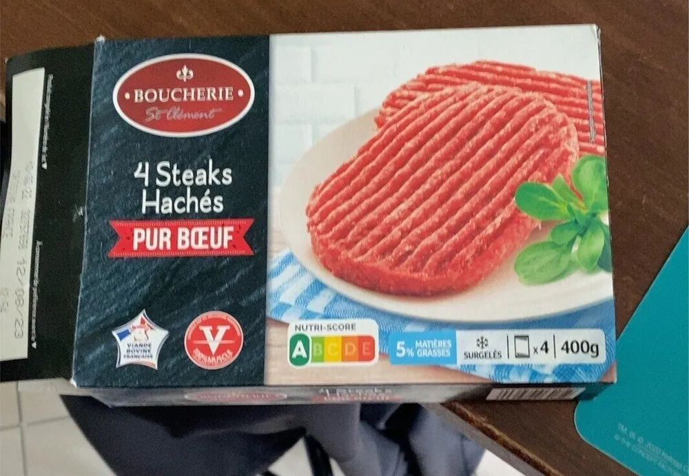 4 steaks hachés pur boeuf