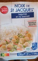 Noix de St Jacques, légumes et riz basmati