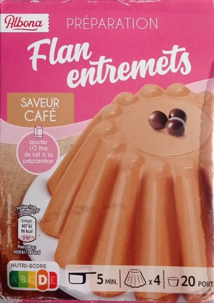 Flan entremets