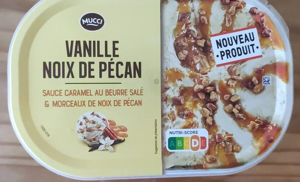 Glace à la vanille noix de Pécan