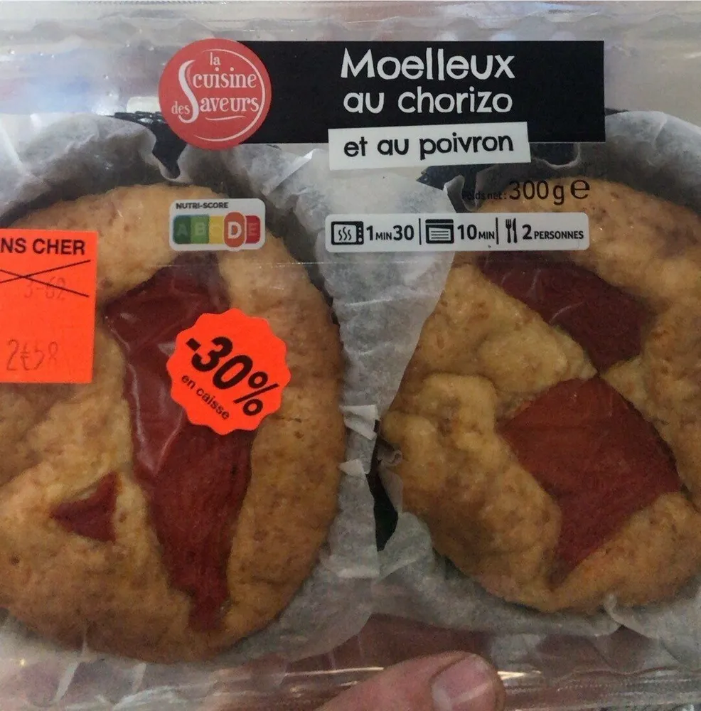 Moelleux au chorizo et au poivrons