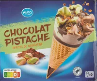 Cônes choco pistache