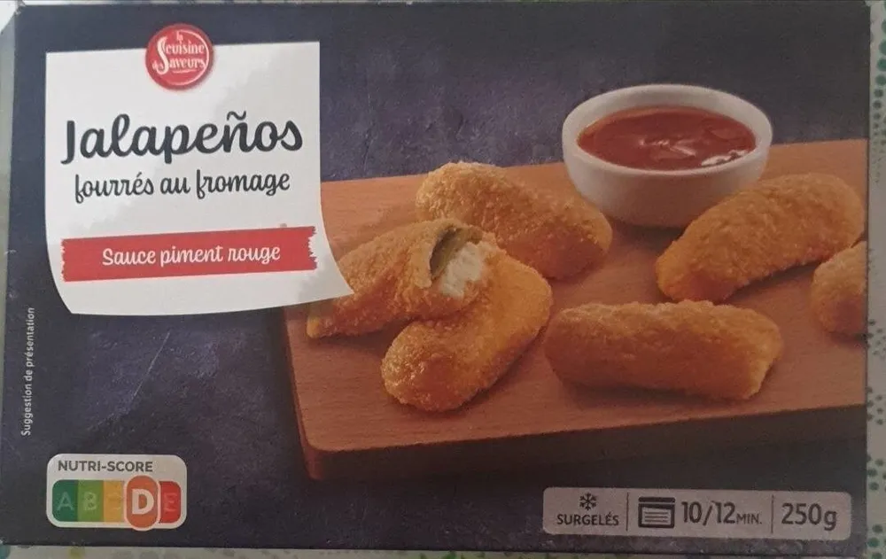 Jalapeños fourrés au fromage sauce piment rouge
