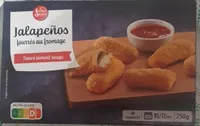 Jalapeños fourrés au fromage sauce piment rouge