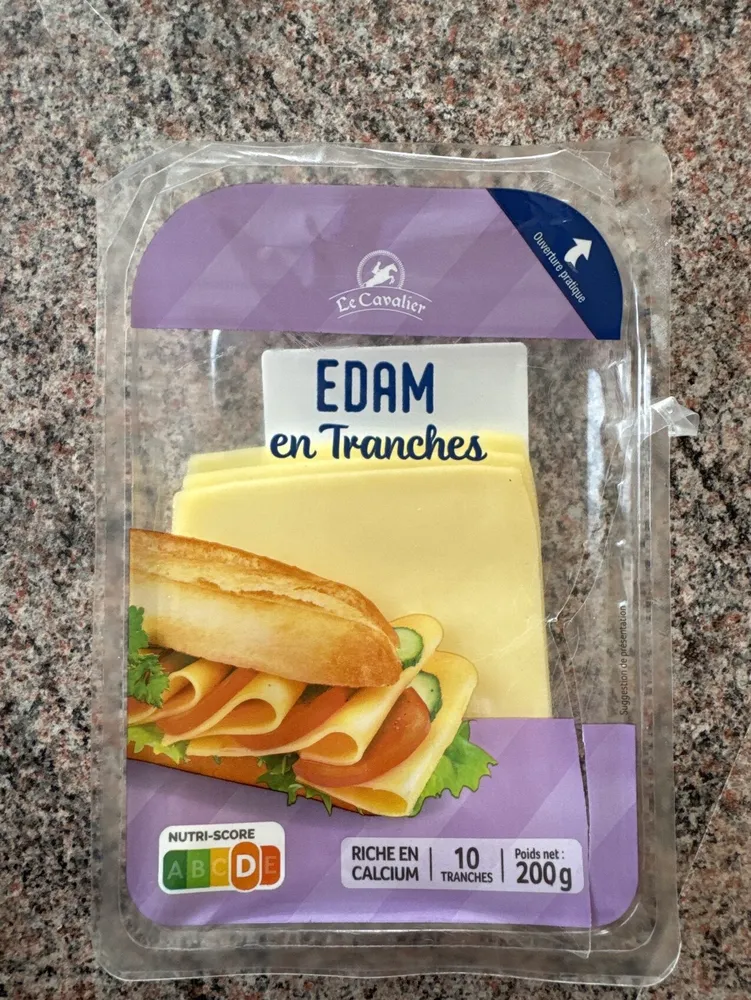 Edam en tranches