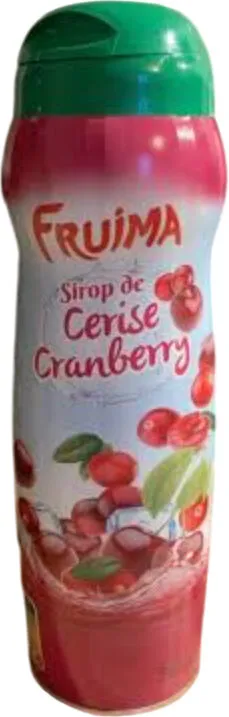 Sirop de cerise cranberry