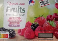 Yaourts aux fruits avec morceaux