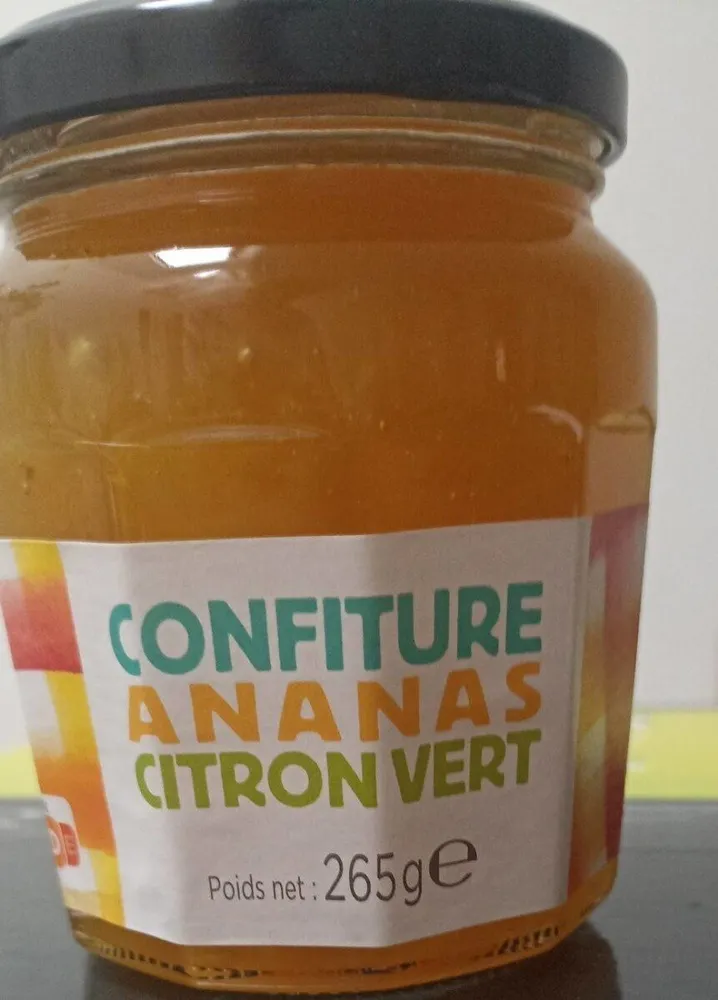 Confiture ananas et citron vert