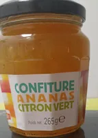 Confiture ananas et citron vert