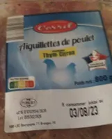 Aiguillettes de poulet