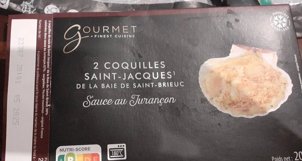 2 coquilles saint-jacques