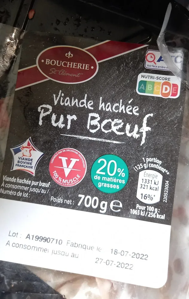 Viande haché pur boeuf
