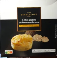 4 mini gratins de Pommes de terre à la truffe blanche d'été 1%