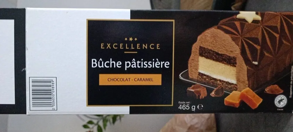 Bûche patissière Chocolat-Caramel