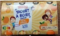 Yaourt à boire pêche-abricot 8x100g MILSANI