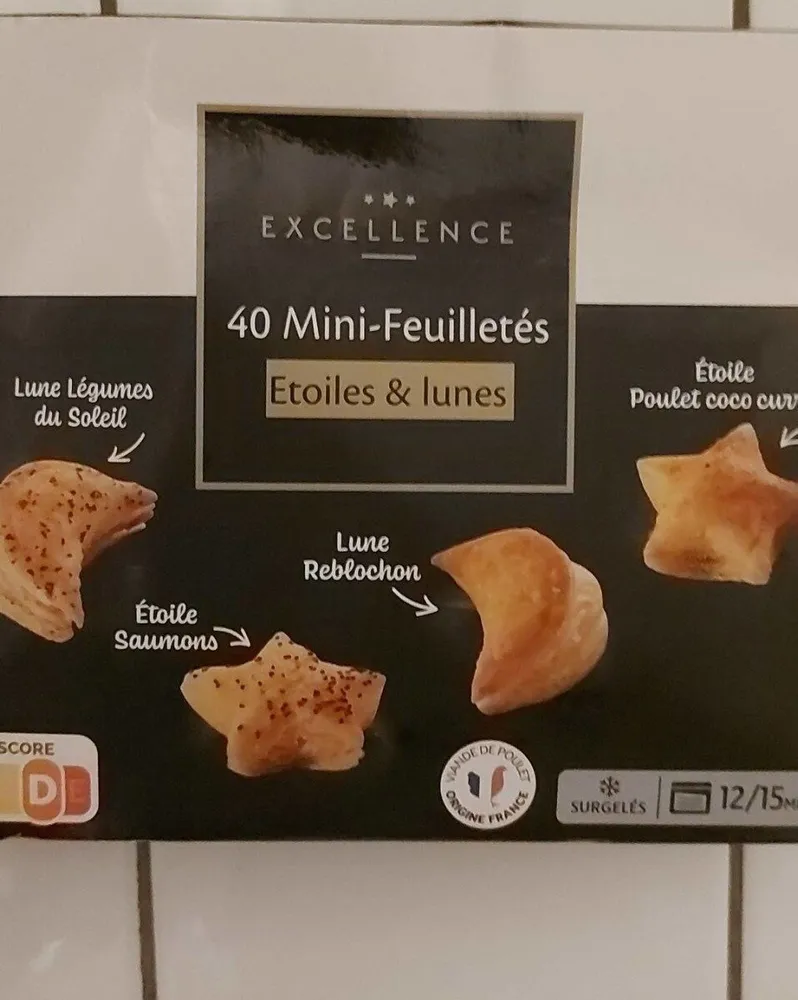 40 mini-feuilletés