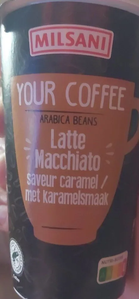 Latte macchiato saveur caramel