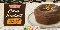 Coeur fondant chocolat orange