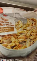 Petites escalopes de volaille et penne